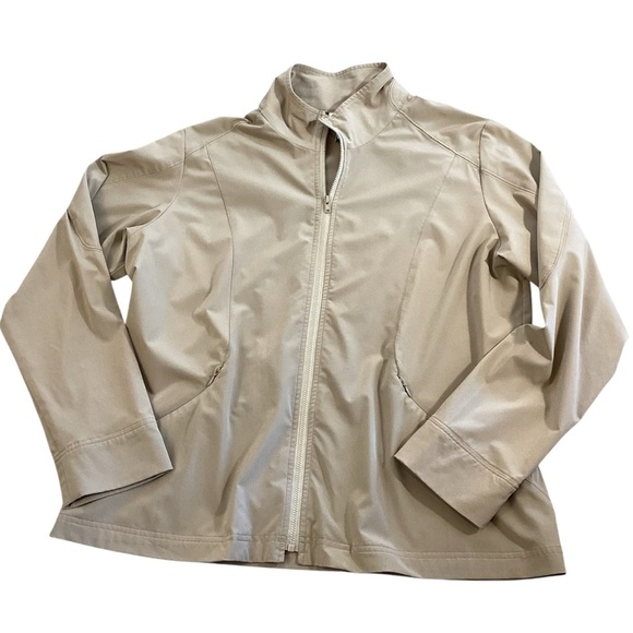 Magellan’s Travel Jacket Wrinkle Resistant Lightweight Full Zip Beige Size LP - Picture 1 of 9